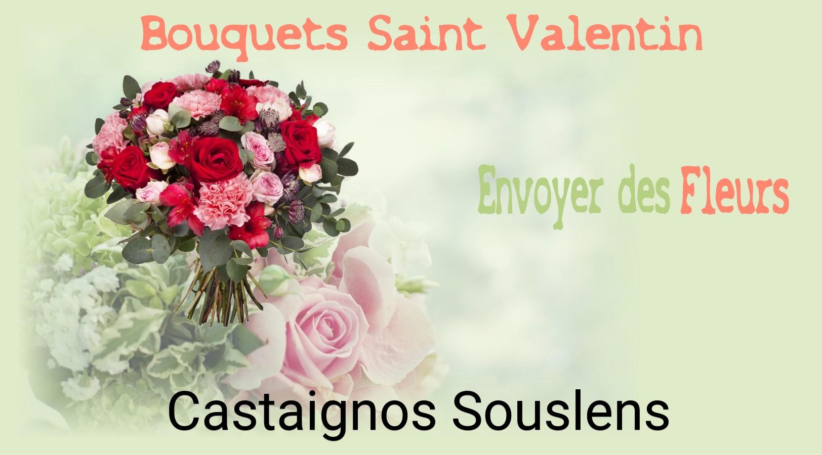 Roses de Saint-Valentin livrées à Castaignos-Souslens